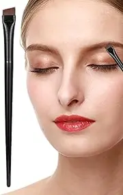 Eyebrow Brush - Eyeliner Brush | Fine Angled Precision Eye Liner Makeup Brush Ultra Thin Eye Brow Slanted Flat Angle Makeup Tool