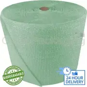 1500mm x 2 x 75M ROLLS OF BIODEGRADABLE GREEN BUBBLE WRAP - 100% ECO FRIENDLY