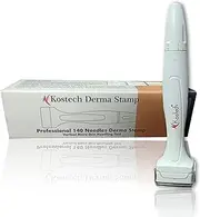 Kostech Adjustable Derma Stamp 0.25mm-3mm Micro Titanium Needles Stamp Pen Dermastamper for Face Body Skin Hair Acne Scars and Stretch Marks Rejuvenation (Pack of 1)