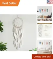 Elegant Macrame Dream Catcher - 22-Inch Tassel Wall Hanging for Bedrooms