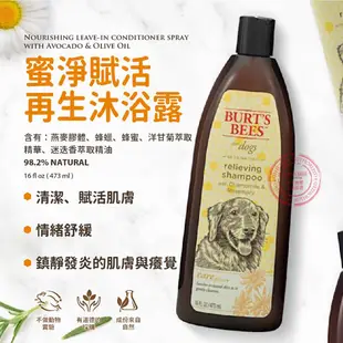 【Burt's Bees 小蜜蜂爺爺】極致蜜淨蜜淨賦活 寵物再生沐浴露 16oz - 官方旗艦店