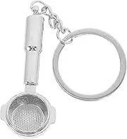 BESTYASH Coffee Keychain Pendant Sturdy Metal Coffee Tool Key Ring for Car Keys Store Celebration Souvenir Craftsmanship Coffee Lovers