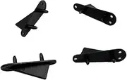 4PCS RC Airplane Nylon Fixed Tip Protector Wing Tip Protector Protecting Corner for RC Plane Aircraft Helicopter DIY Model Plane Parts (40x14mm Black)