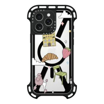 iPhone 16 Pro Max Ultra Bounce Case MagSafe Compatible Paris Stickers by Megan McKean