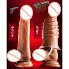 Silicone Penis Extender Enlarger Sleeve Condom Ring Delay Ejaculation for Men