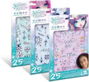 Nebulous Stars Body Gem Tattoo Set - 25 Sparkling Gem Stickers for Skin, Create