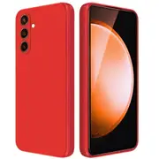 MCC For Samsung Galaxy S23 FE 5G Soft Liquid Silicone Shockproof Case Cover S23FE S711 [Red]