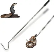 Snake Catcher Hook Grabber Handling Stick Trap Tool Tong for Herpetologists, Hobbyists, Wildlife control personnel, Wranglers, Enthusiasts, Removal Experts