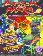 Attack From Mars Pinball New Genuine Flyer : MR PINBALL