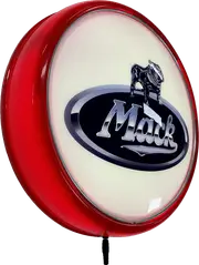 Mack Truck Semi Trailer LED Bar Lighting Wall Sign Light Button White/Red