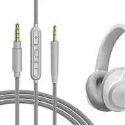 Geekria Audio Cable with Mic Compatible with JBL Tune 770NC 700BT, 660NC Headphones, 2.5mm to 3.5mm Replacement Stereo Cord with Inline Microphone and Volume Control (4 ft/1.2 m)