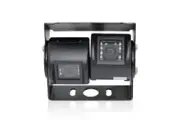 Elinz Dual Twin Joint Bracket 2x 4PIN Heavy Duty 12V/24V CCD Car Truck Reversing Camera MIC 600 TVL