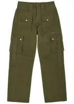 Rhude Amaro Cotton Cargo Trousers - Olive - S S