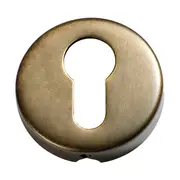 2044 Escutcheon Sheet Brass Euro Antique Brass D50xP10mm