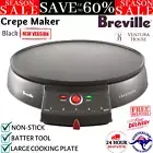 BREVILLE Pancake Crepe Maker Electric Breakfast Pan Plate Cooker Machine Black