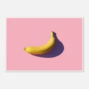 Galrie Stunning Minimal Banana Fine Art Print for Modern Decor, Poster Only, A1 60 x 84cm (23 x 33inch)