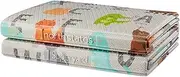 Toddleroo by North States 71" x 71" Foldable ABC Padded Play Mat. Extra Large Foam Baby Play Mats for Floor, Waterproof Tummy Time Mat for Indoor & Outdoor Use
