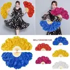 Long Imitation Belly Dancing Fan Folding Performance fan Square Dancing