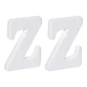 Foam Letters Z Letter EPS White Polystyrene Letter Foam 100mm/4 Inch, Pack of 2