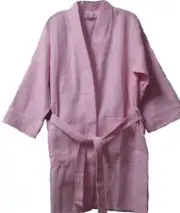 Robe, Cotton Waffle in 36" length, One Size Fits Most in Women's.
