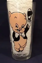 Vintage 1973 Looney Tunes PORKY PIG Warner Bros Pepsi Collector Series - C25