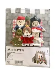 NEW Ikea Jatteliten Finger Puppets 6 Plush Toy Puppet Fairy Tale Castle Set