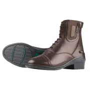 DUBLIN Evolution Leather Lace Front Back Zip Paddock Boots NIB $127 Sz 7.5 Brown