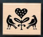HOMELAND BIRD EAGLE STARS USA Patriotic CLOSE TO MY HEART New CTMH RUBBER STAMP