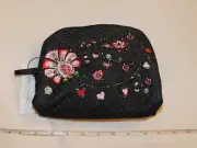 Vera Bradley Iconic Medium Cosmetic travel make up case Denim Navy 24248-127