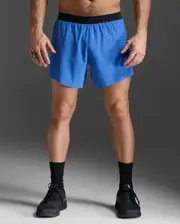 Light Speed Stash 5 Inch Short, 2XU, XXL, Nebula/Black Reflective, Male