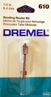 DRE00610 Dremel Beading Router Bit 1/4in 6.4mm #610