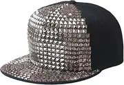 [HAMKVBPR] Baseball Cap Unisex Men's Hat Personality Fluorescent Flat Brim Hat Hip-hop Hat Outdoor Sports Hat