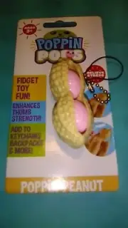 NEW '21~Poppin Pods~Squeeze & Relieve Stress~Fidget Popper Peanut (+1 Ship)~3+