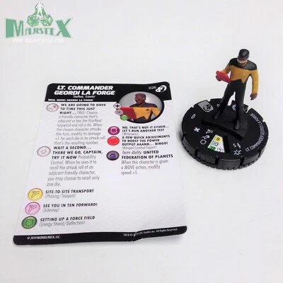 Heroclix Star Trek: Resistance is Futile Lt. Commander Geordi La Forge #026 Rare