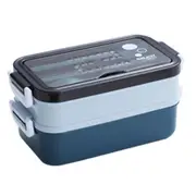 New Lunch Box Bento Box for Student Office Worker Double-layer Microwave Heating Lunch Container Food Storage Container