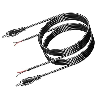 RCA to Speaker Wire Adapter, Speaker Bare Wire Cables to RCA Plugs Adapter