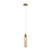 Mange Pendant Light Cylinder Amber Glass - MANGA4