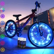 Paquete de 2 Luces LED para Ruedas de Bicicleta Super Brillantes Impermeables