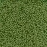 Miyuki Seed Beads 8/0 8-411 Opaque Jade Green Glass 22g Size 8 Rocaille Round