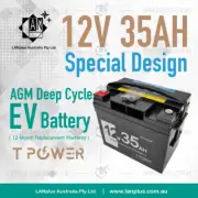 NEW 12V 35AH AGM EV DEEP CYCLE Battery For Kubota G3200 Lawnmower