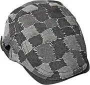[kowaku] Beret Cap Newsboy Hat Classic Hip Hop Breathable Herringbone Hat Cabbie Hat Women Men Flat Cap for Gardening Driving Travel