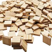 200 Pcs Wood Blank Letter Tiles, XYSMZM Wooden Blank Scrabble Tiles for DIY Craft Supplies Decoration