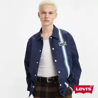 在飛比找momo購物網優惠-【LEVIS 官方旗艦】男款 海軍學院襯衫外套 / 精工刺繡