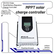 12V/24V Solar Panel Battery Regulator 60A MPPT Charge Controller Auto LCD