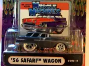MUSCLE MACHINES GROCERY GETTERS WHITE TIRES 1956 PONTIAC SAFARI WAGON 1/64 56