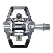 HT Components T2 Enduro Dual Sided Clipless Pedals, Aluminum, 9/16" Black