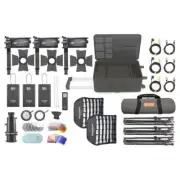 Godox S60Bi Focusing LED Bi-Colour 3 Head Continuous Lighting Kit