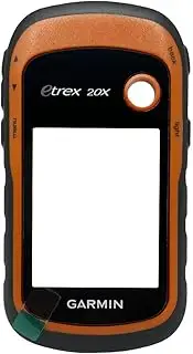Housing Shell compatible with Garmin eTrex 30/30x/20/20X/10/10X Series Front Case with Glass Buttons Handheld Repair Replacement Cover (Orange, eTrex 20x)
