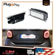 For 2016-2018 W453 Smart Fortwo CAN-bus 18-SMD 3W White LED License Plate Lights