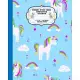 Primary Story Paper Composition Notebook: Dotted Midline and Drawing Space. School Grades K-2 Writing Exercise Practice Book, Unicorns In The Sky Patt